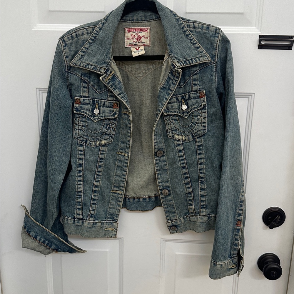 True Religion Blue Jean Jacket